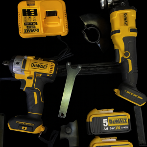 Γωνιακός Τροχός και Κρουστικό Κλειδί DeWalt Χωρίς Ψήκτρες
