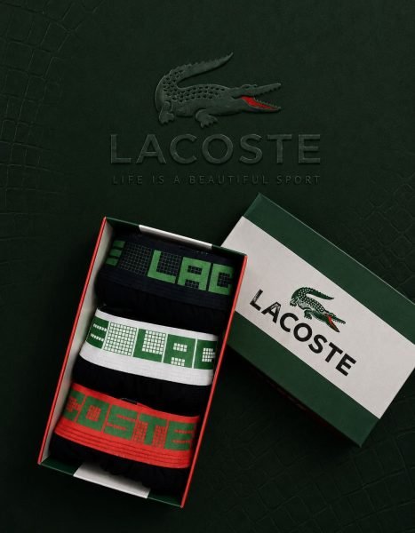 Lacoste — Boxeri bărbați 3buc/cutie #18