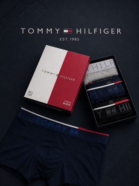 Tommy Hilfiger — Boxeri bărbați 3buc/cutie #20 — BIG SIZE