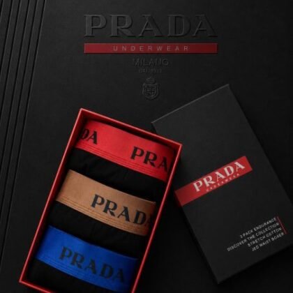 Prada — Boxeri bărbați 3buc/cutie #22