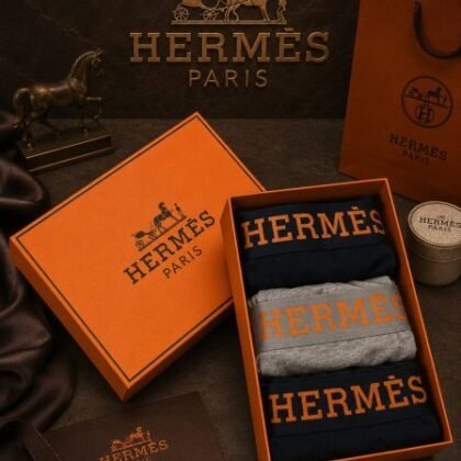 Hermès — Boxeri bărbați 3buc/cutie #42