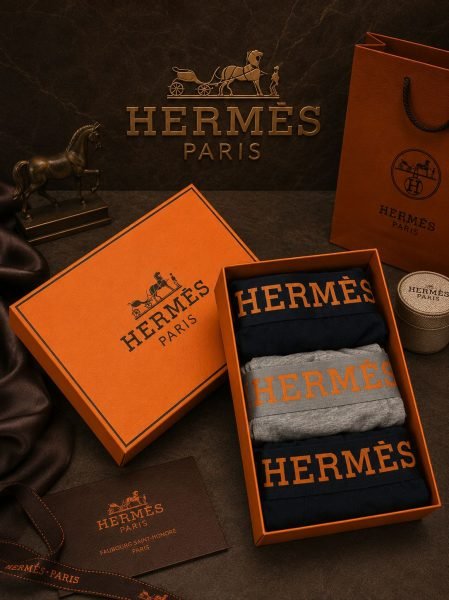 Hermès — Boxeri bărbați 3buc/cutie #42