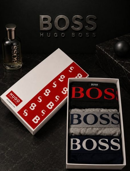 Hugo Boss — Boxeri bărbați 3buc/cutie #49