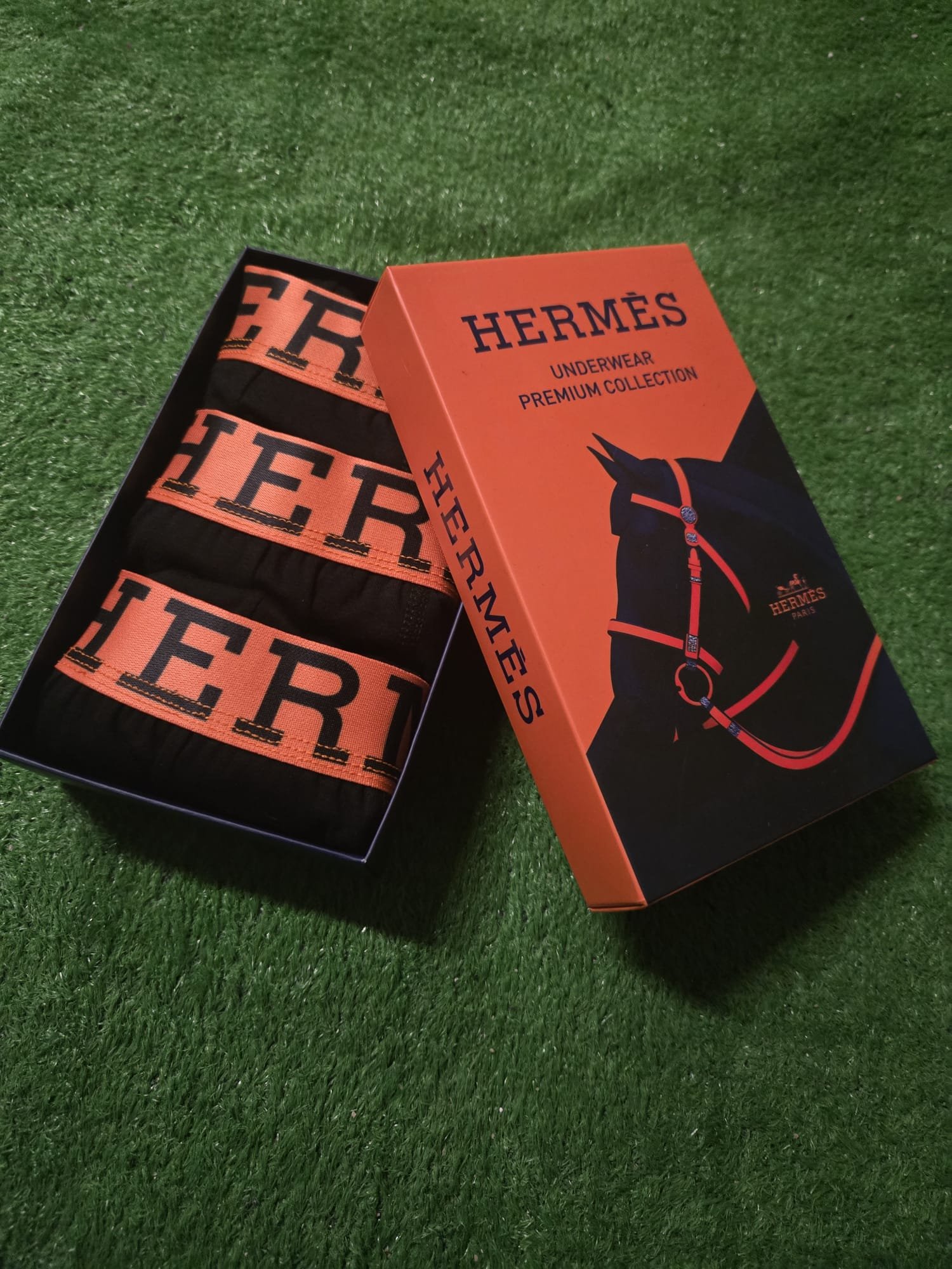 Hermès — Boxeri bărbați 3buc/cutie #58